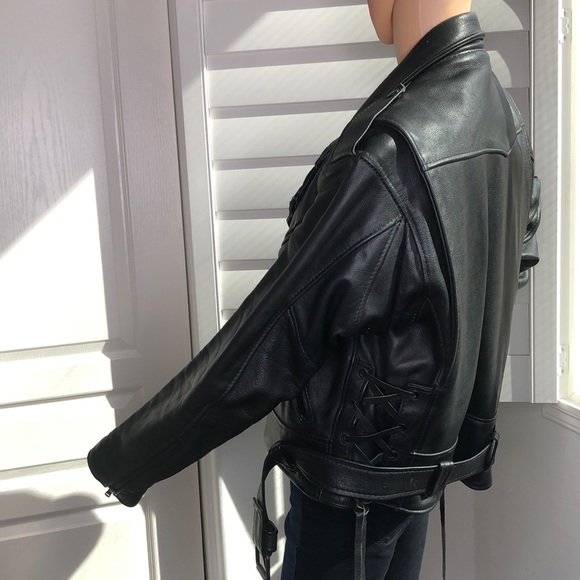 Just Leather San Jose CA CHP Motorcycle Jacket. - Picture 5 of 16